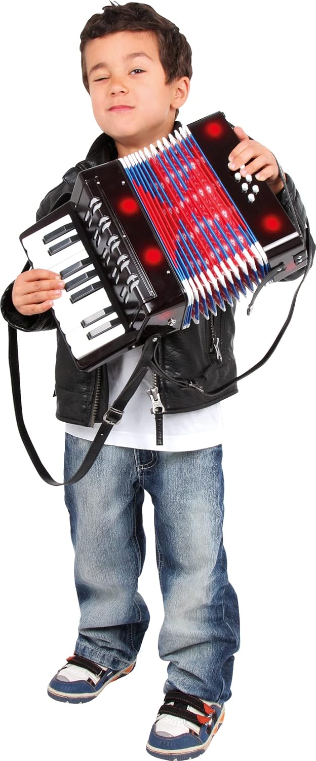 small foot Akkordeon "Classic", Musikinstrument für Kinder, mit Schulterriemen zum bequemen Bespiele