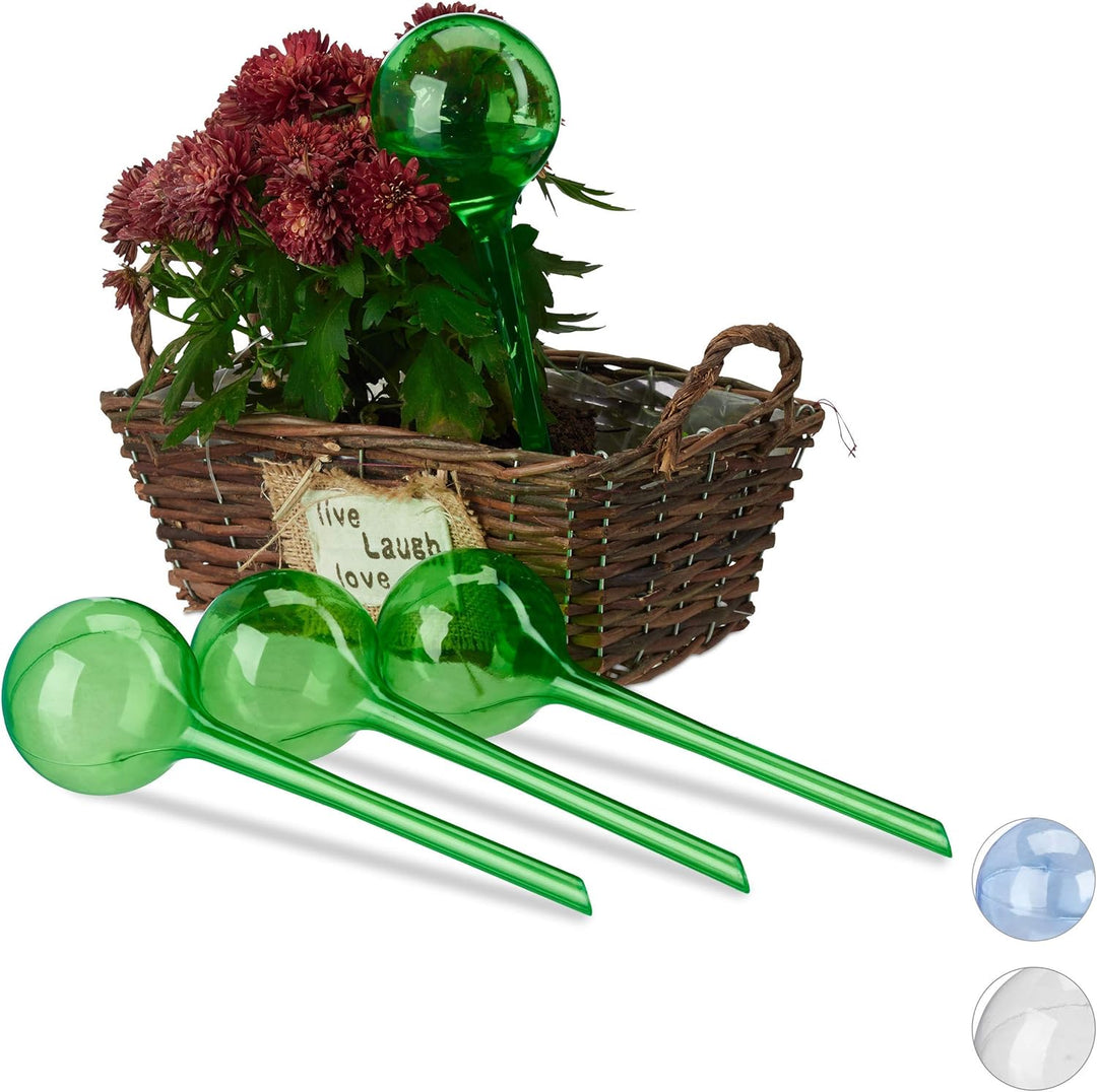 Relaxdays Tonspitzen Bewässerung, 4er Set, Giesskegel für 1,5 l PET Flaschen, für Balkonkästen & Top