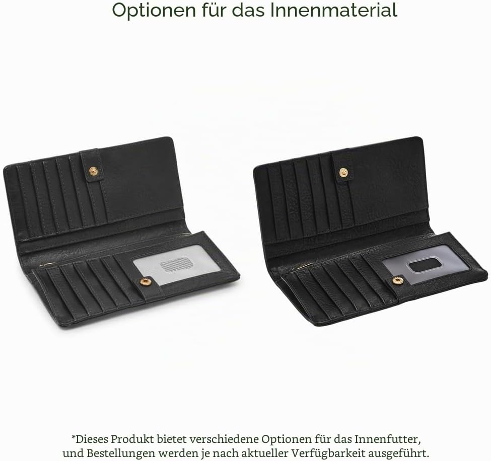 Fossil Geldbörse für Damen – Liza Eco Leder Slim Bifold, SL7891G001 – 17,1 cm L x 2,5 cm B x 9,5 cm