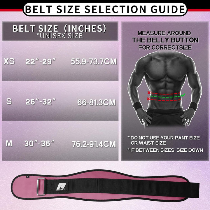 RitFit Gewichthebergürtel Herren & Damen 6'' Dip Gürtel | mit Klettverschluss, für Krafttraining, Bo