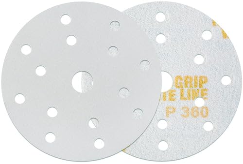INDASA RHYNOGRIP White LINE 150mm Schleifscheiben Klettscheiben mit 15 Löchern 15H / 50 Stück - Exze
