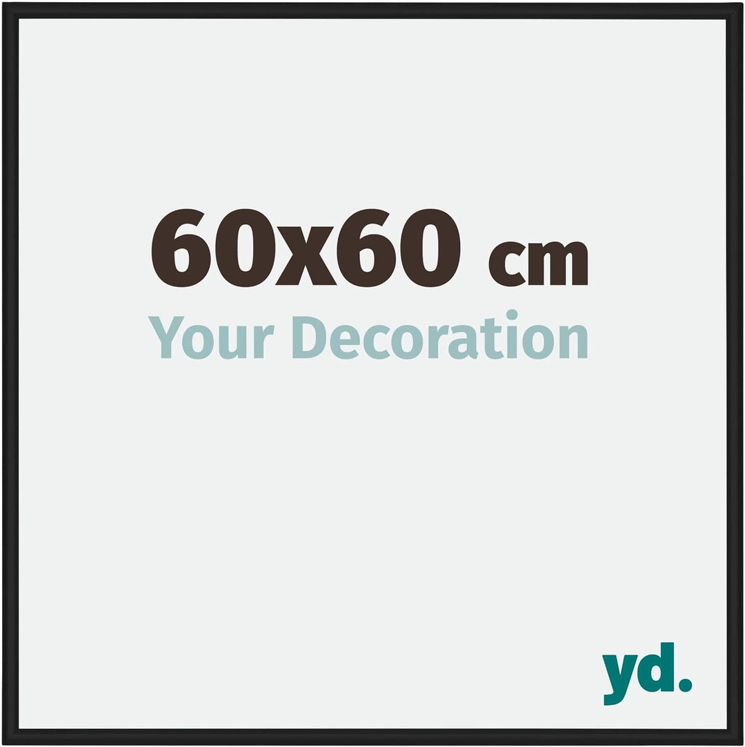 yd. Your Decoration - Bilderrahmen 60x60 cm - Bilderrahmen aus Aluminium mit Acrylglas - Antireflex
