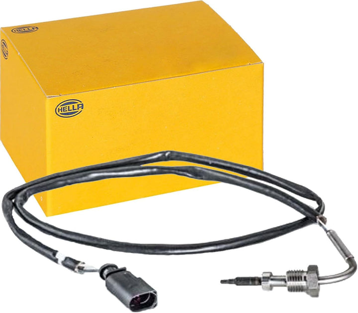HELLA 6PT 014 494-431 Sensor, Abgastemperatur - 2-polig - geschraubt - Kabel: 850mm