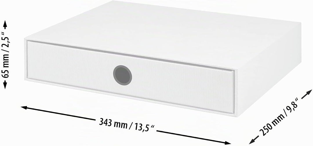 Rössler SOHO 1er Schubladenbox aus Papier | Büro Organizer Schreibtisch | Büro Zubehör &amp; Bürobedarf