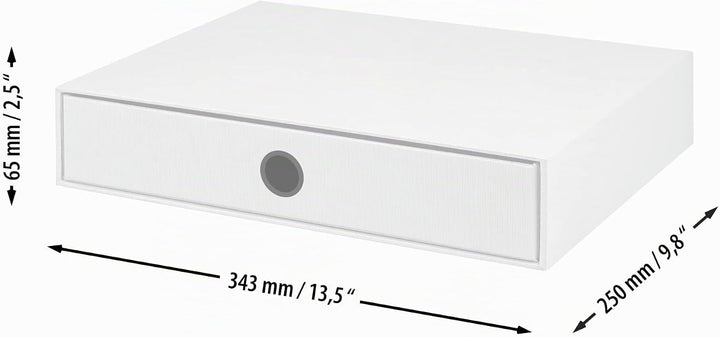 Rössler SOHO 1er Schubladenbox aus Papier | Büro Organizer Schreibtisch | Büro Zubehör &amp; Bürobedarf
