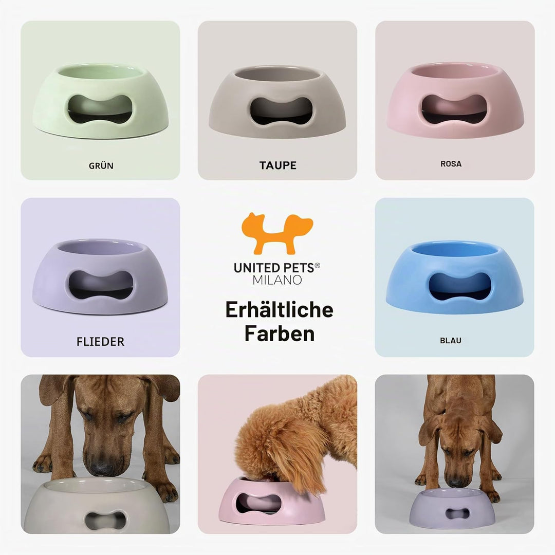 United Pets Pappy Grosse Hundenapf, Eco- Friendly, Made in Italy,  Futternapf, Trinknapf für Hunde,