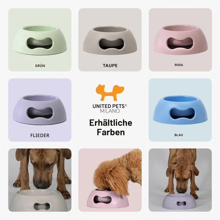 United Pets Pappy Grosse Hundenapf, Eco- Friendly, Made in Italy,  Futternapf, Trinknapf für Hunde,
