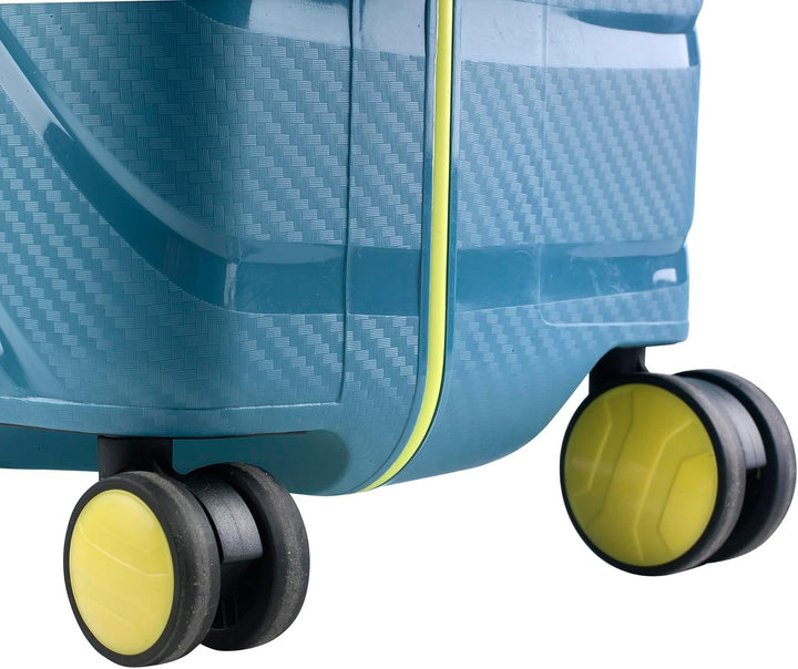 CarryOn Steward Hartschale Reisekoffer M - Koffer Dreipunkt Verschluss TSA (blau, M - 65cm) M - 65cm