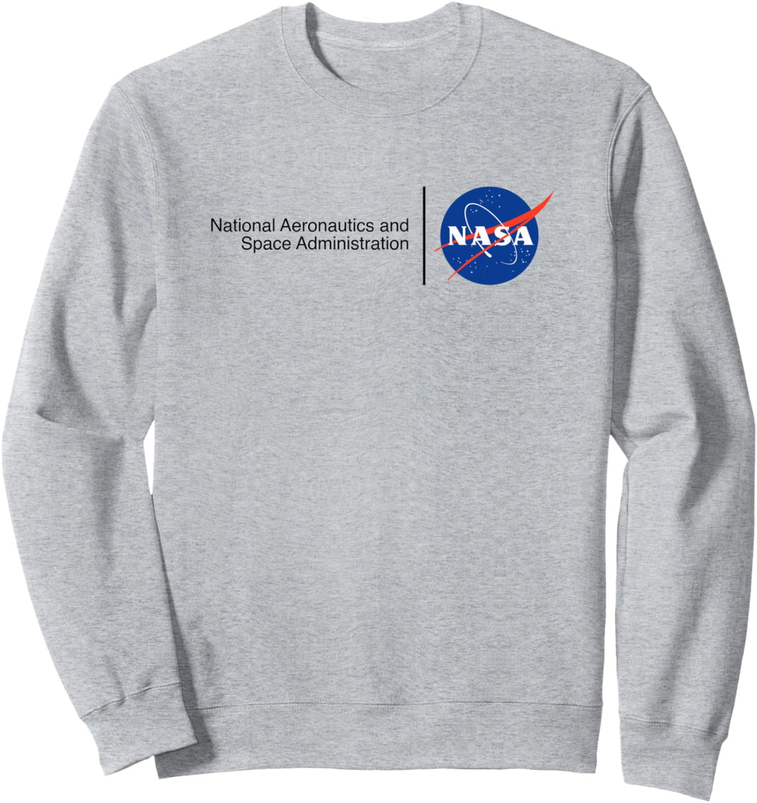 NASA Meatball Logo Design (Black Text) - NASA Space Sweatshirt