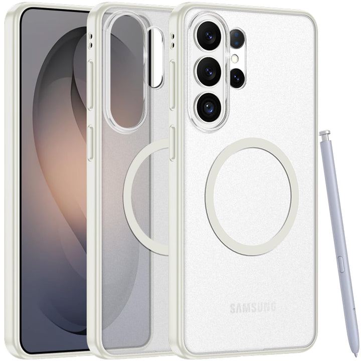 Miimall Magnetische Hülle Kompatibel mit Samsung Galaxy S26 Ultra Hülle Ultradünn 2026, PC+TPU Stoss