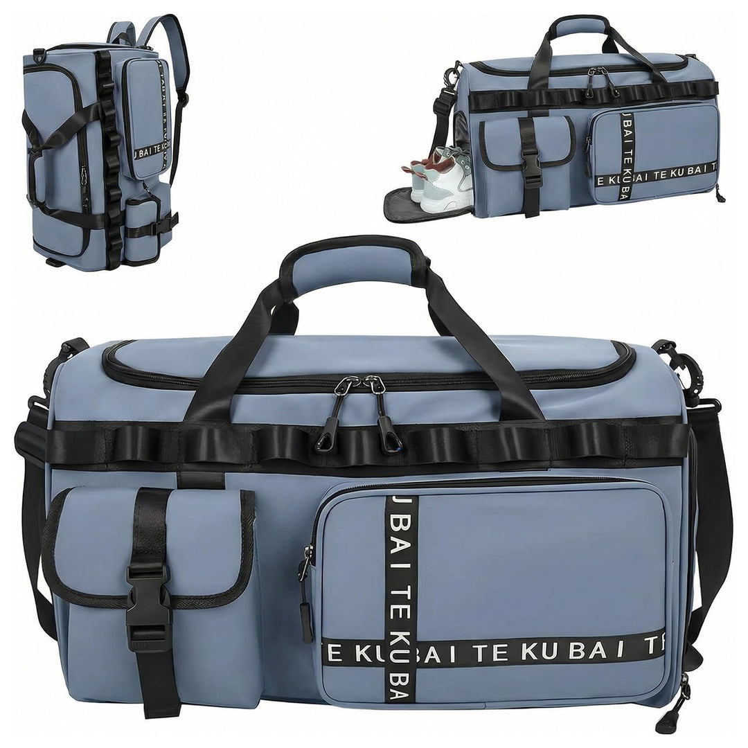 Sporttasche Reisetasche für Damen und Herren, Gross 65L Sporttaschen mit Schuhfach &amp; Nassfach, Large