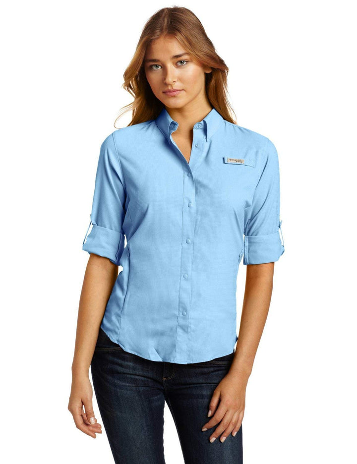 Columbia Damen Women’s PFG Tamiami™ Ii Long Sleeve Shirt Tamiami II Langarmshirt (1er Pack) S Blau,