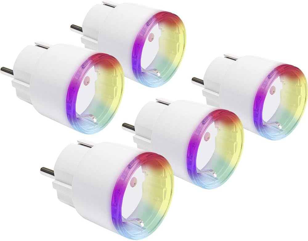 Shelly - Plug S (4+1) - White - Bundle White Five Pack Single, White Five Pack Single