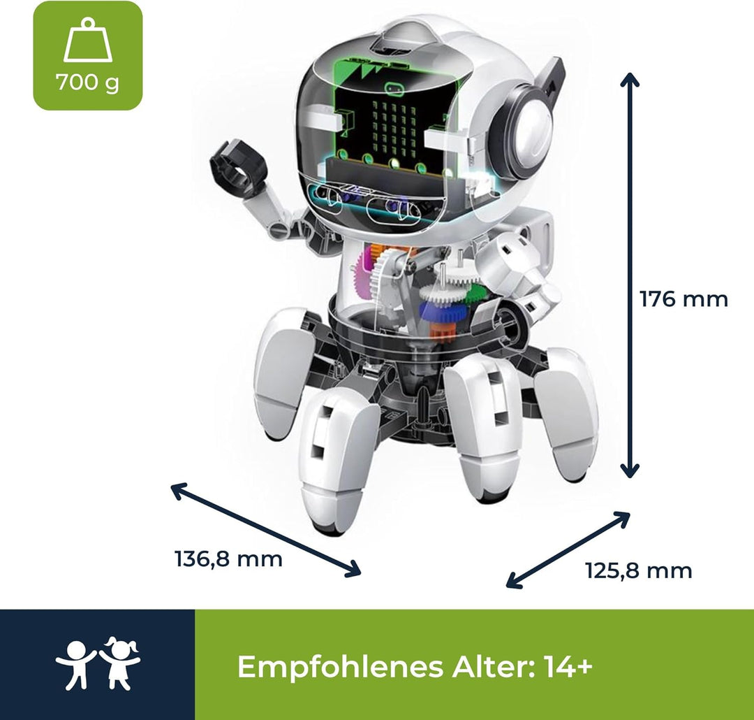 Velleman KSR20 Bauroboter Tobbie II inklusive Motor, Infrarotsensor und Klingel für
