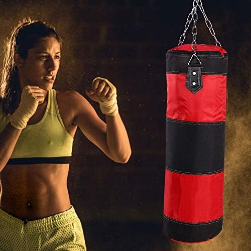 Schwerer Boxsack, Trainingsboxsack mit Kette für Erwachsene Männer Frauen für Erwachsene Männer Frau