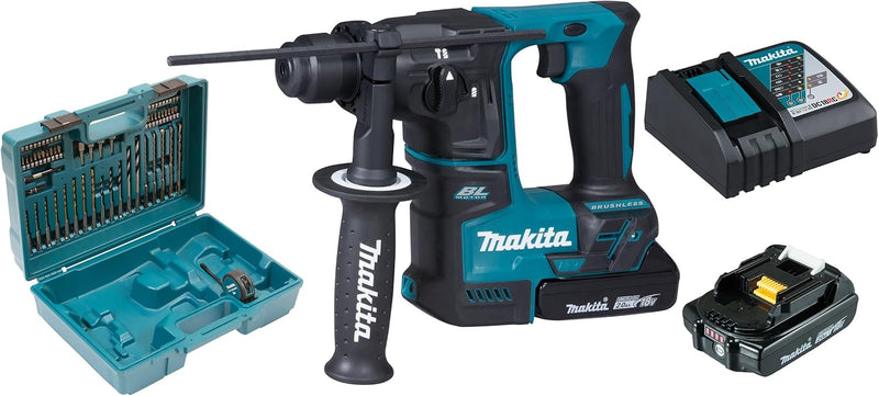 Makita DHR171RAX3 Akku-Bohrhammer für SDS-PLUS 18V / 2,0 Ah, 2 Akkus + Ladegerät + Zubehör im Transp