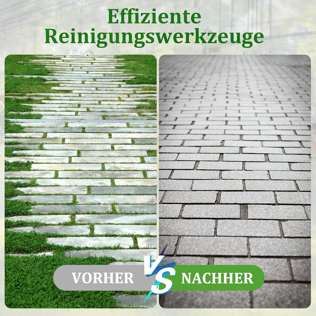Profi Unkrautbürste Freischneider, Universelle Wildkrautbürste für Motorsensen 25,4mm Bohrung, Draht