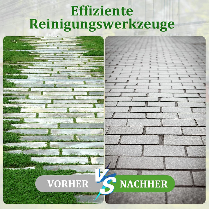 Profi Unkrautbürste Freischneider, Universelle Wildkrautbürste für Motorsensen 25,4mm Bohrung, Draht