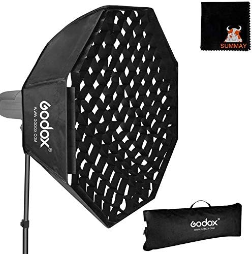 GODOX Softbox 140cm 55in Achteckige Softbox Honeycomb Gitter Softboxen Bowens Halterung für Blitzger