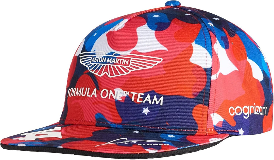 Aston Martin Formel 1 Team 2023 - Team Fernando Alonso USA GP Special Edition Baseball Cap Offiziell