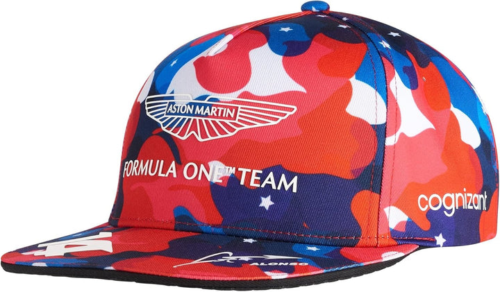 Aston Martin Formel 1 Team 2023 - Team Fernando Alonso USA GP Special Edition Baseball Cap Offiziell