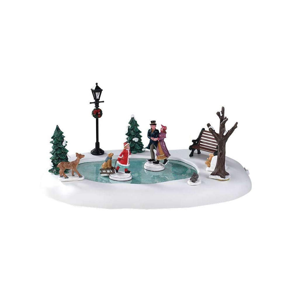 LEMAX - Victorian Skaters 94527 Eislaufbahn - Weihnachtsdorf Winterdorf