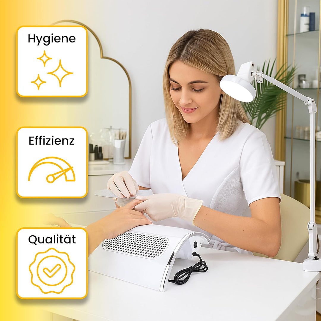 Retoo Nagelstaubabsauger Professioneller 40 W, Nagel Staubsauger für Acrylnägel, Gelnägel, Kallus En