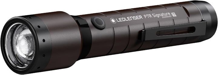 Ledlenser, P7R Signature, LED Taschenlampe, 2000 Lumen, mit Akku, wiederaufladbar, wasserfest, fokus