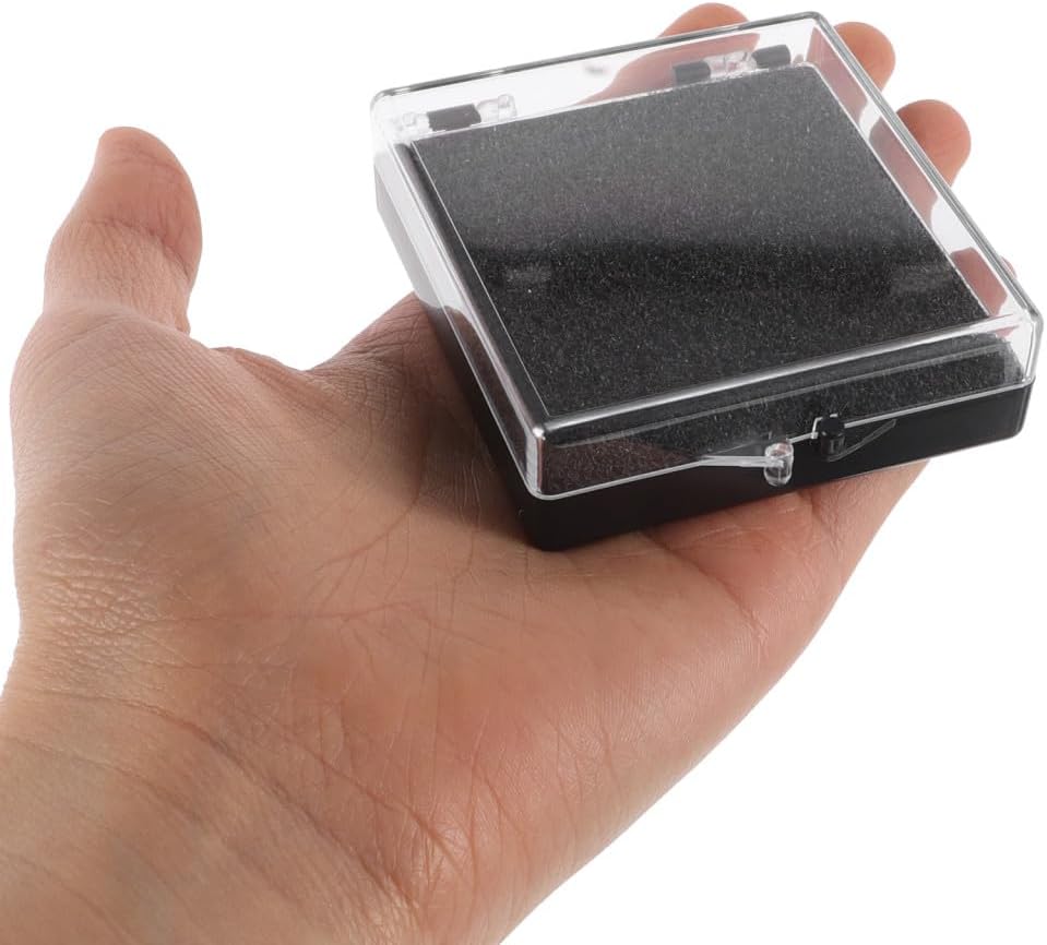 Supvox Transparente Kunststoffbox mit Schwarzem Schutzschaum 12 Stück Anstecknadel und Medaillen Etu
