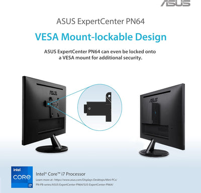 ASUS ExpertCenter PN64-S3032MD Mini PC (Intel Core i3-1220P Prozessor, Intel UHD Grafik, 8GB DDR5 RA
