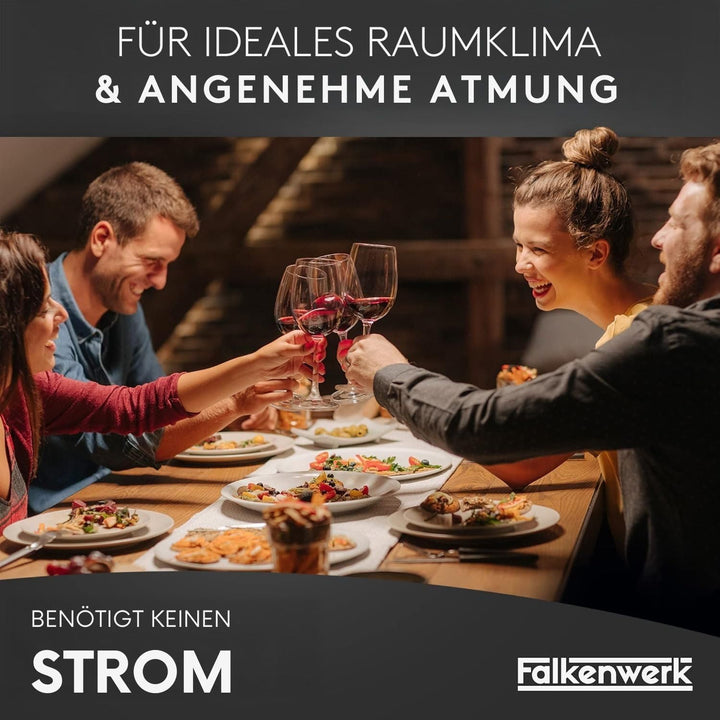 FALKENWERK Keramik Heizkörper Luftbefeuchter [3 Stück] - Universelle Luftbefeuchter Heizkörper mit f