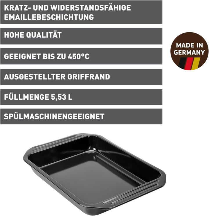 Original Kaiser Inspiration Lasagne Auflaufform gross 39,5x28x5cm, Bratform antihaftbeschichtet, sch