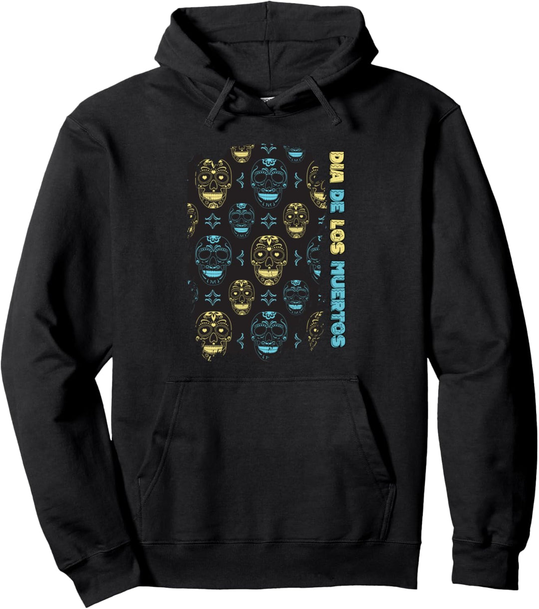 Dia De Los Muertos Sugar Skulls Pullover Hoodie