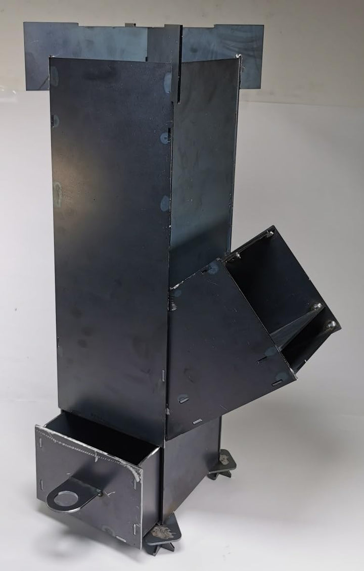 GARDINGER Raketenofen Rocket-Stove Bausatz zum Zusammenschweissen, 3mm Materialstärke Made in German