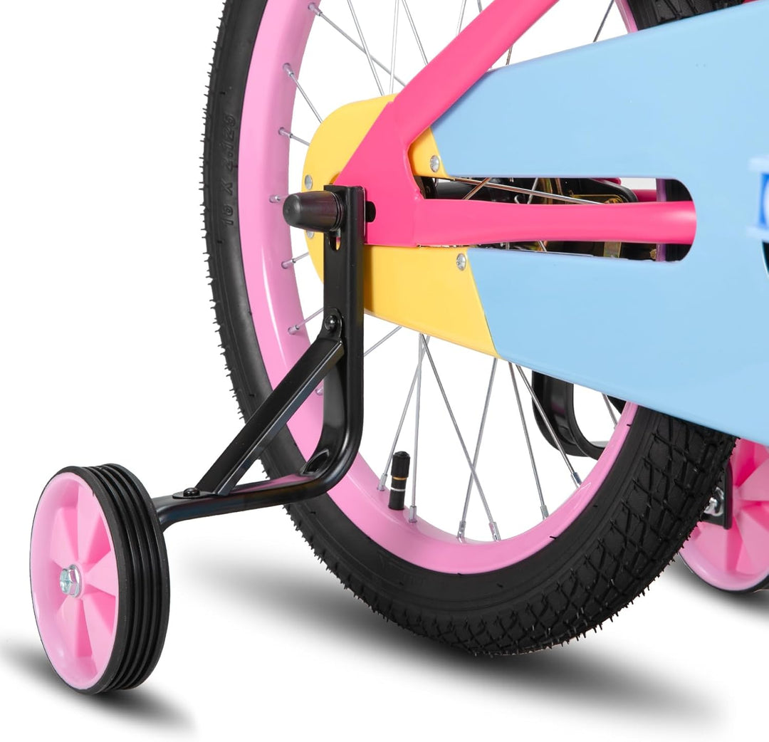 STITCH Macaron 12/14/16/18 Zoll Kinderfahrrad für 2-9 jährige Mädchen &amp; Jungen, 12/14/16/18 Zoll Mäd