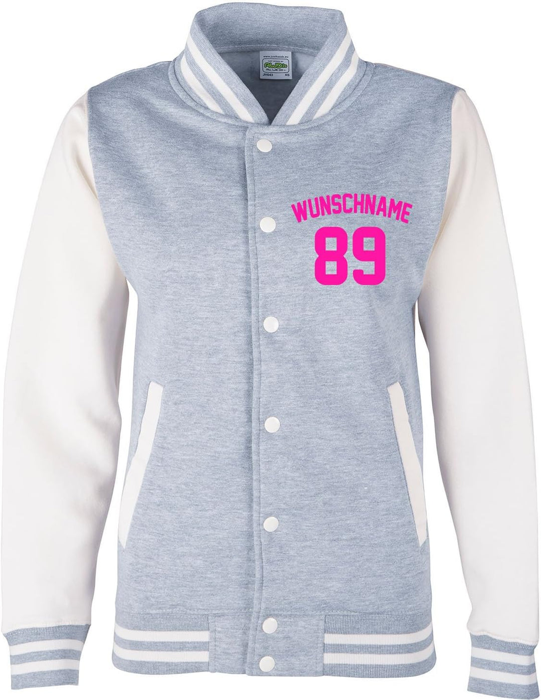 EZYshirt® Damen Herren Kinder College Jacke Athletic mit Wunschnamen und Wunschnummer | Baseball Jac
