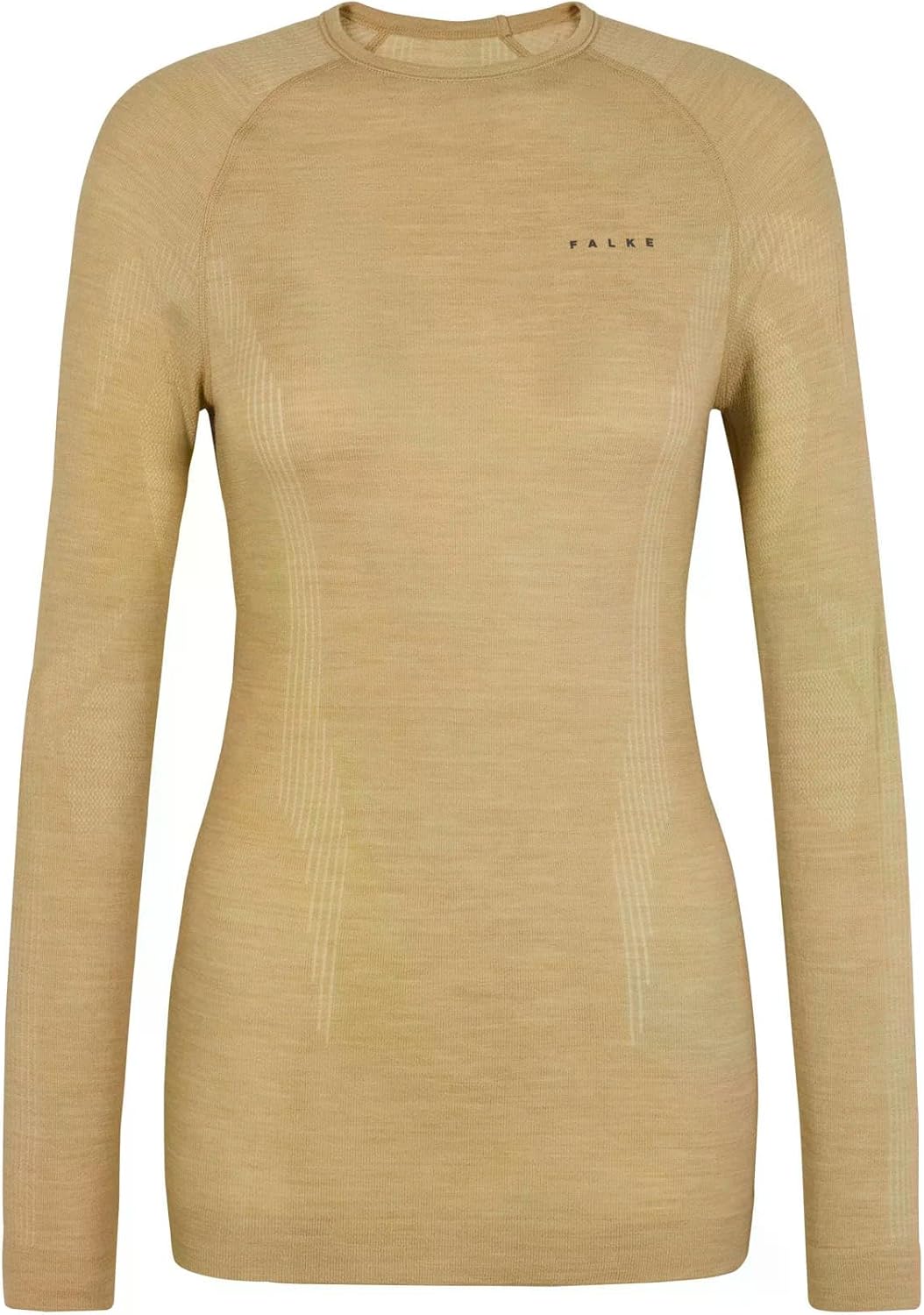 FALKE Damen Wool-Tech Round Neck Funktionsshirt Langarm atmungsaktiv klimaregulierend geruchshemmend