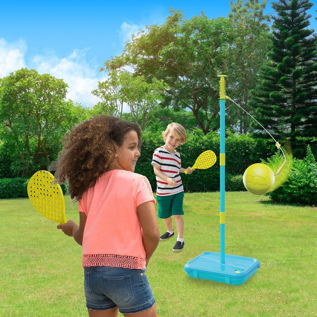 Swingball 7302AM Soccer und Premier Basketball, 3 in 1 Set, für Kleinkinder ab 4 Jahren, aktive Spie