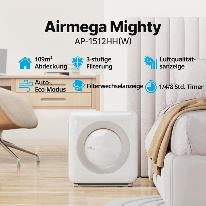 Coway AP-1512HH Luftreiniger, weiss, Mighty White