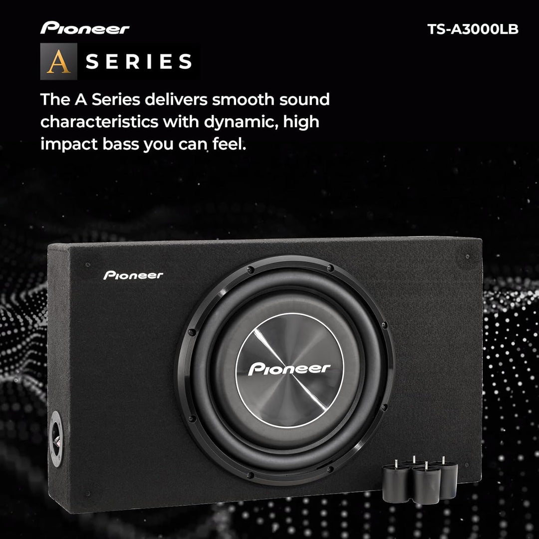 Pioneer TS-A3000LB Passiv Subwoofer, leistungsstarker Gehäuse Subwoofer mit 1500 W Maximalleistung,