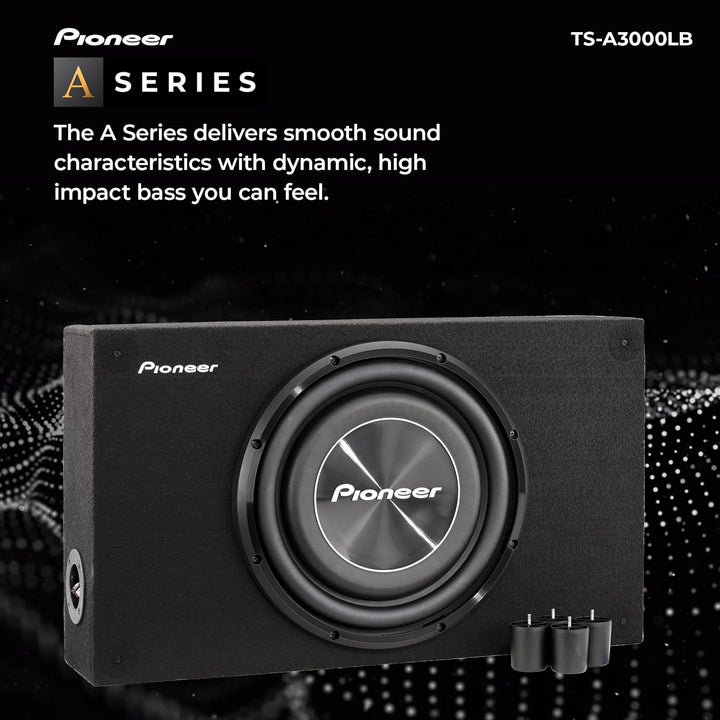 Pioneer TS-A3000LB Passiv Subwoofer, leistungsstarker Gehäuse Subwoofer mit 1500 W Maximalleistung,