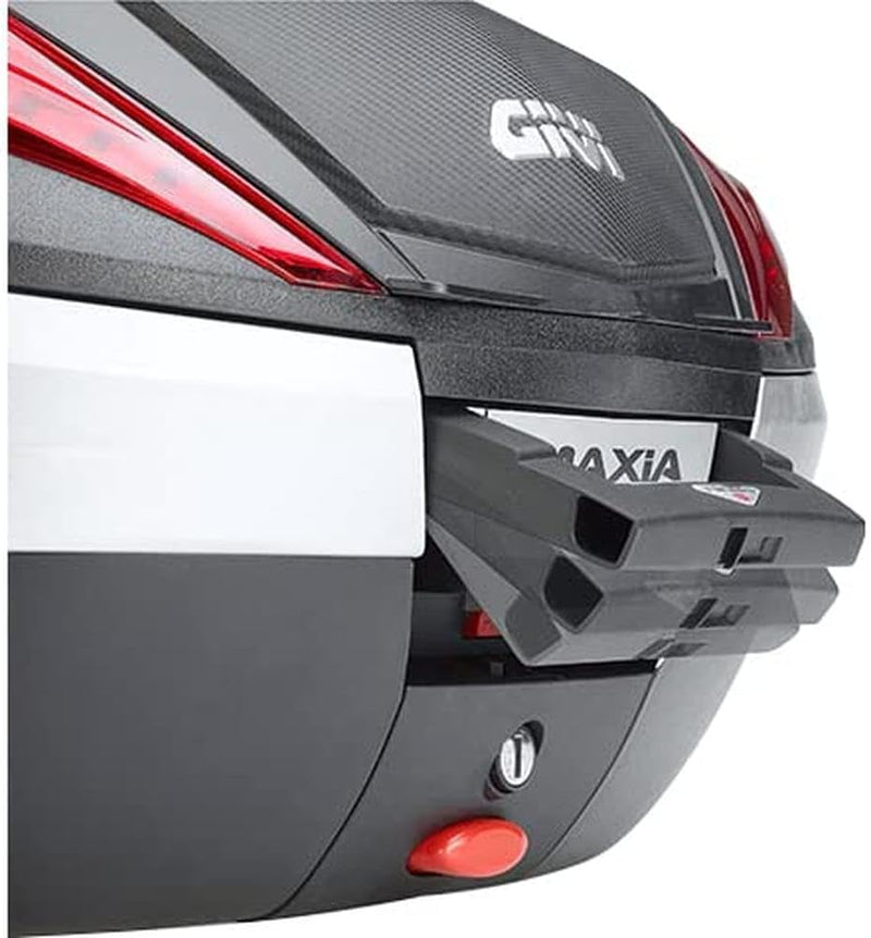 Givi V56NN Maxia 4 Monokey Topcase in Carbon Optik Roten Reflektoren Schwarz, Schwarz