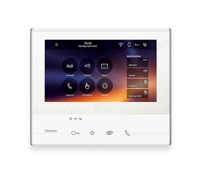 BTicino, Flex ONE 2-Draht Videosprechanlagen WLAN Set, Classe 300 X13E mit 7" Touchscreen, 105° Weit