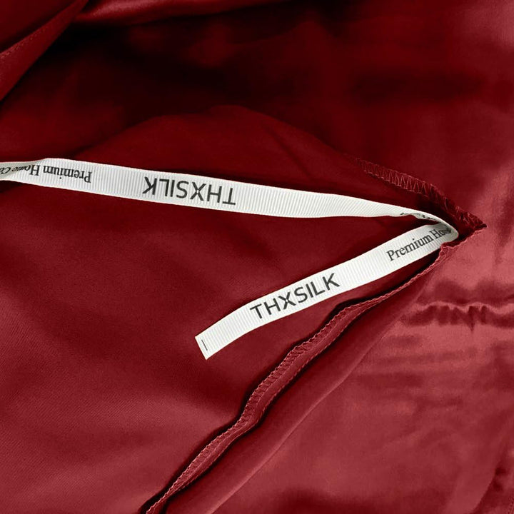 THXSILK Seidenbettwäsche Set 2 teilig, Bettbezug 135 x 200 cm und 40 x 80 cm Kissenbezug, Hypoallerg