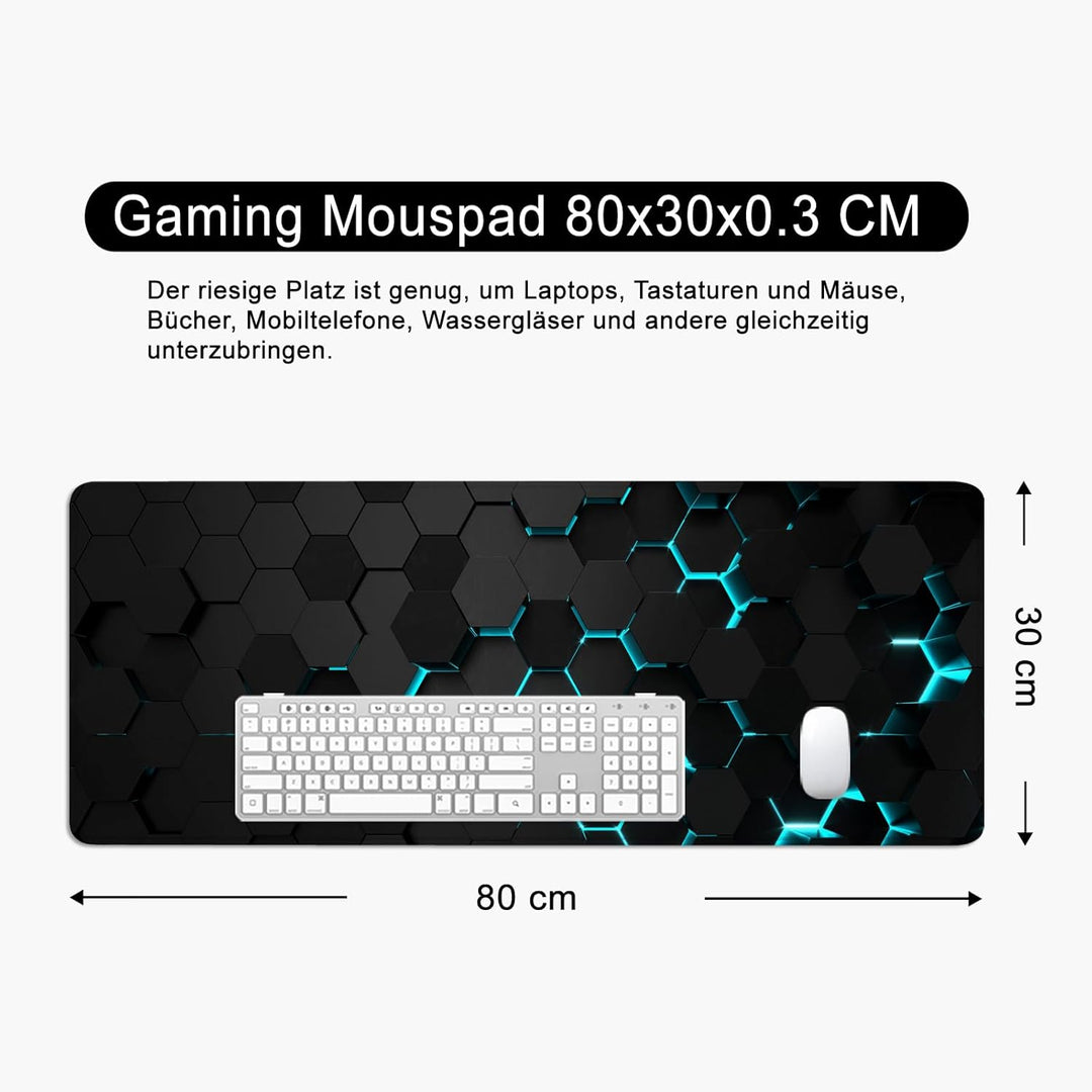 Mauspad Schwarz xl Gaming Mousepad Science Fiction Thema Desk Pad Gross Desk Mat Bürozubehör Schreib