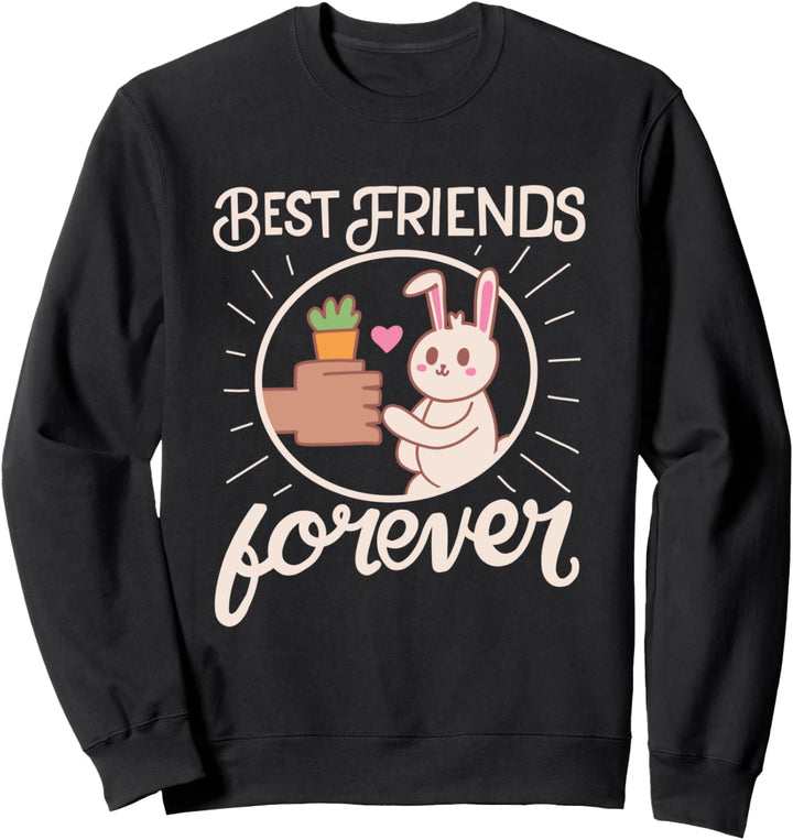 Beste Freunde für das Leben niedlich Hase Kaninchen lustig Sweatshirt