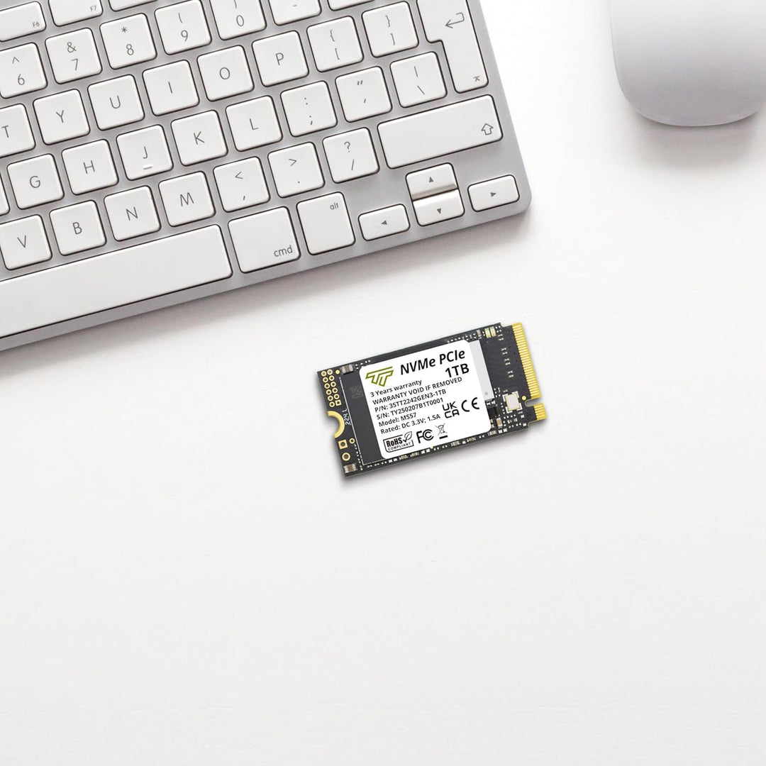 Timetec 1TB M.2 2242 SSD NVMe PCIe Gen3x4 3D NAND TLC Lese-/Schreibgeschwindigkeit bis zu 2.100/1.60