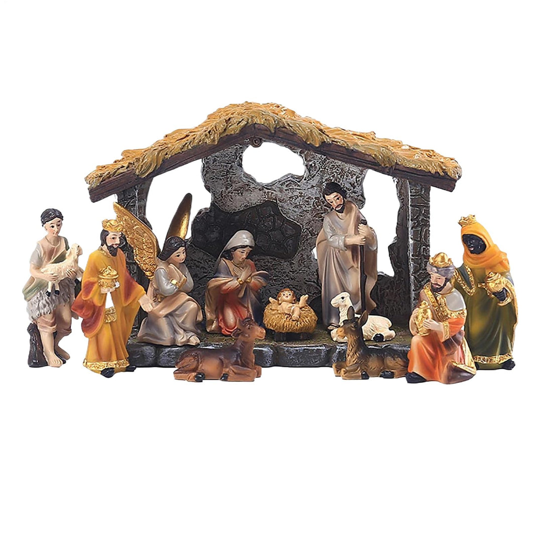 Generisch Christmas Nativity Set - Religious Holy Family Manger Scene, Christian Christmas Decoratio
