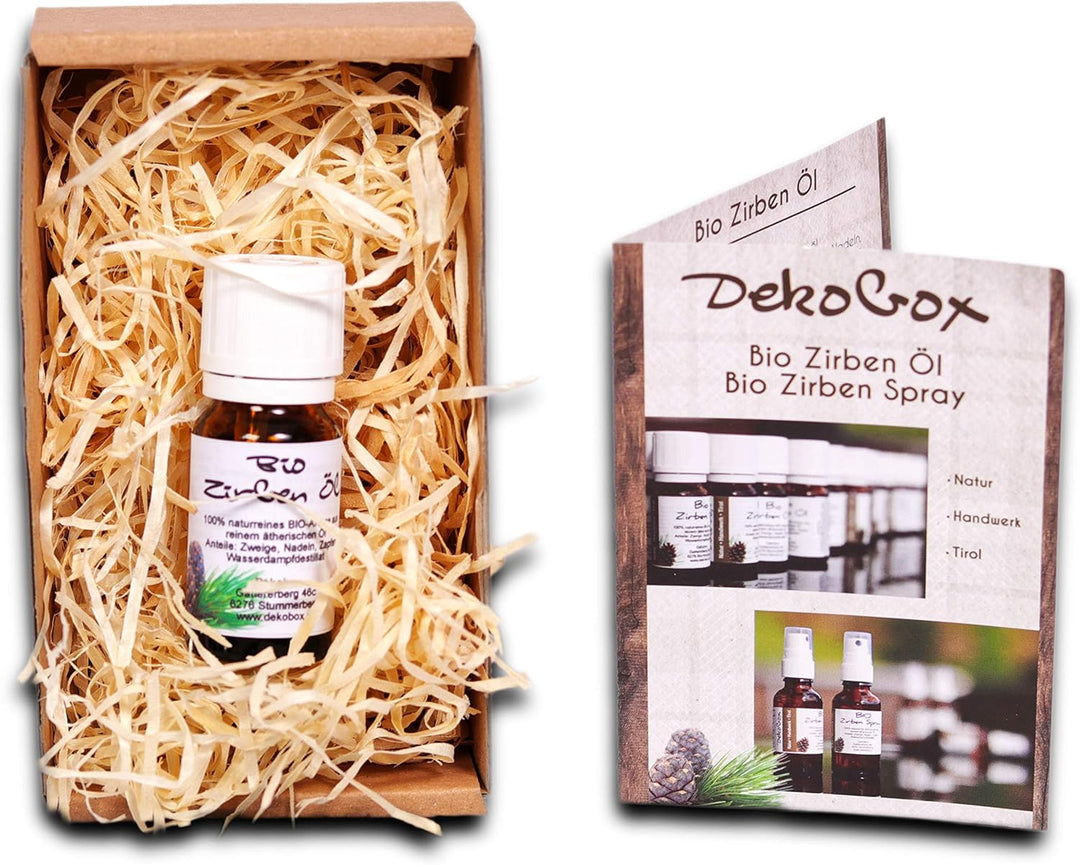 Bio Zirbenöl - Doppelpackung - 2X 10ml - 100% naturrein - höchste Qualität durch Destillation