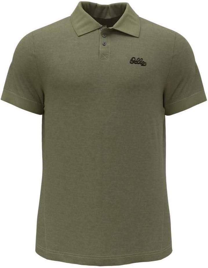 Odlo Herren Nikko Dry Polo T-Shirt Funktionsshirt Outdoor-Shirt XXL Camping Green Melange, XXL Campi